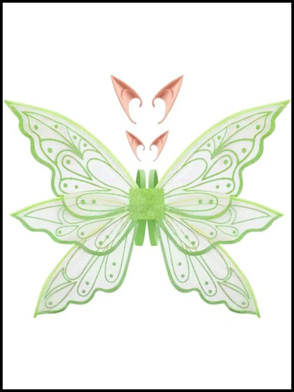 Fairy Wings with Elf Ears Women Adult Halloween Costume Cosplay
